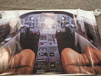 huge poster of Cessna situation 3 cockpit