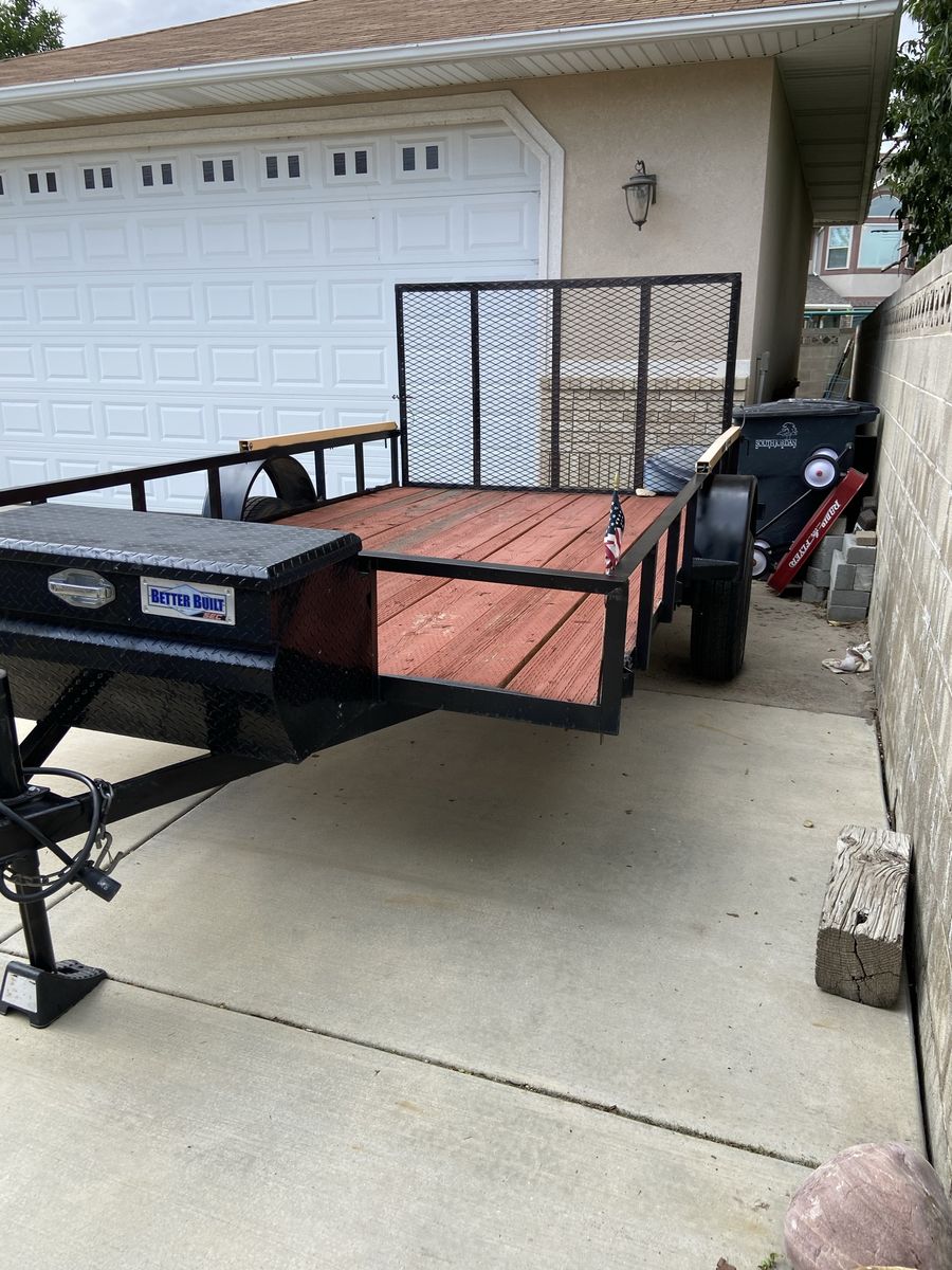 12'x7' Utility Trailer with Better Built Storage Box - Excellent Condition