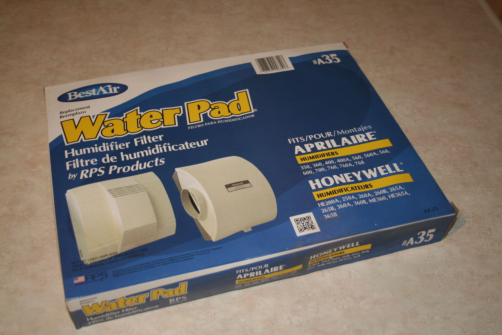 BestAir Water Pads A35-Humidifier Filter (New in Box)