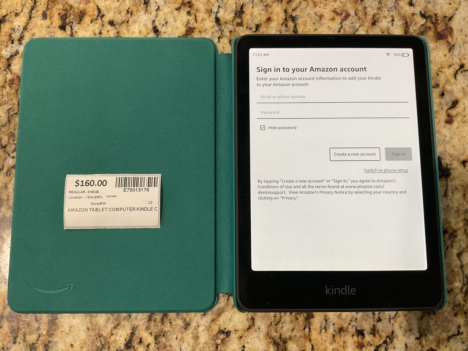 Amazon Tablet Kindle E75013176