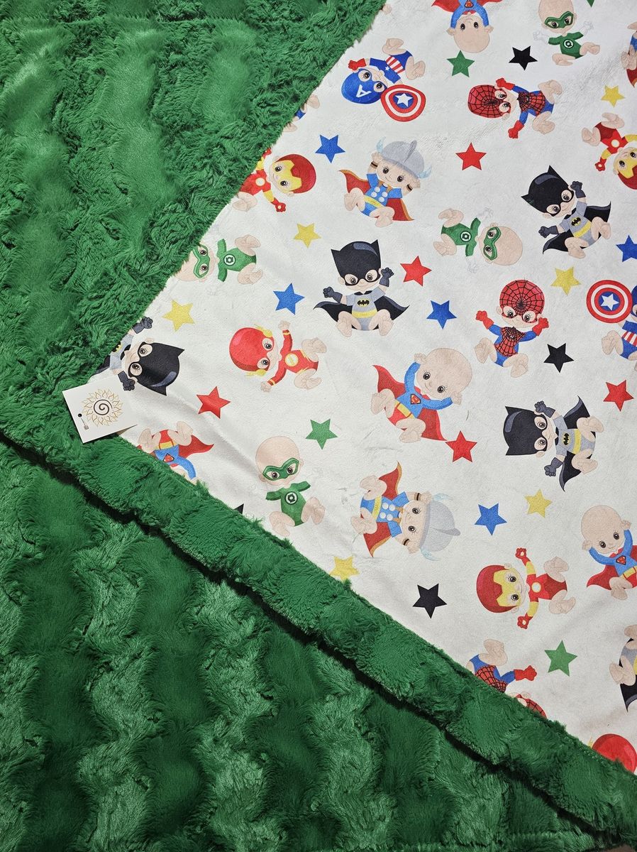 Super Hero Minky Blanket