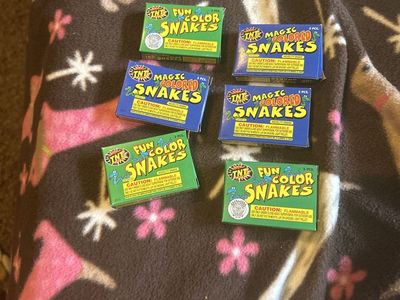 TNT Fun Color & Magic Colored Snakes Novelty Firework - 6 Packs, 5 Pcs Each