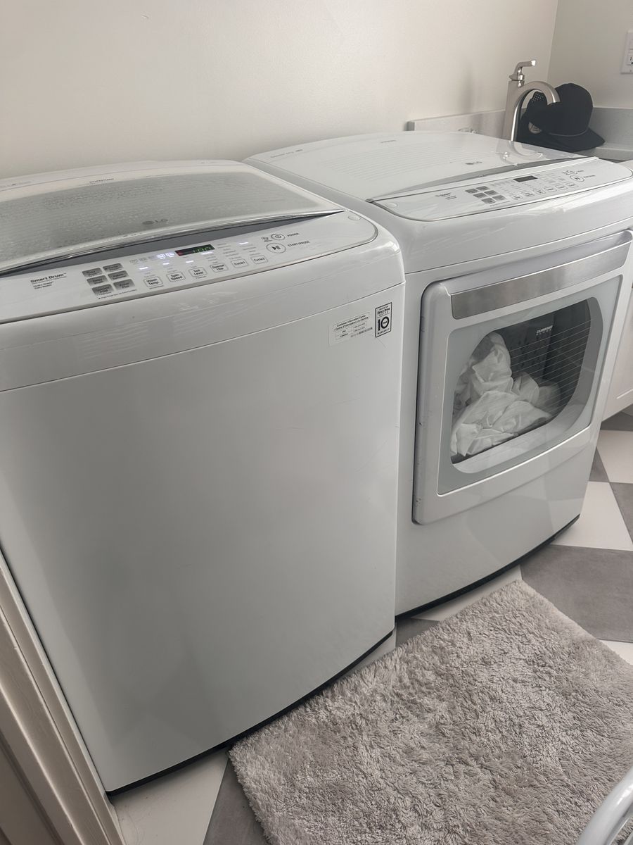 LG Washer And Dryer (with Steam Settings)