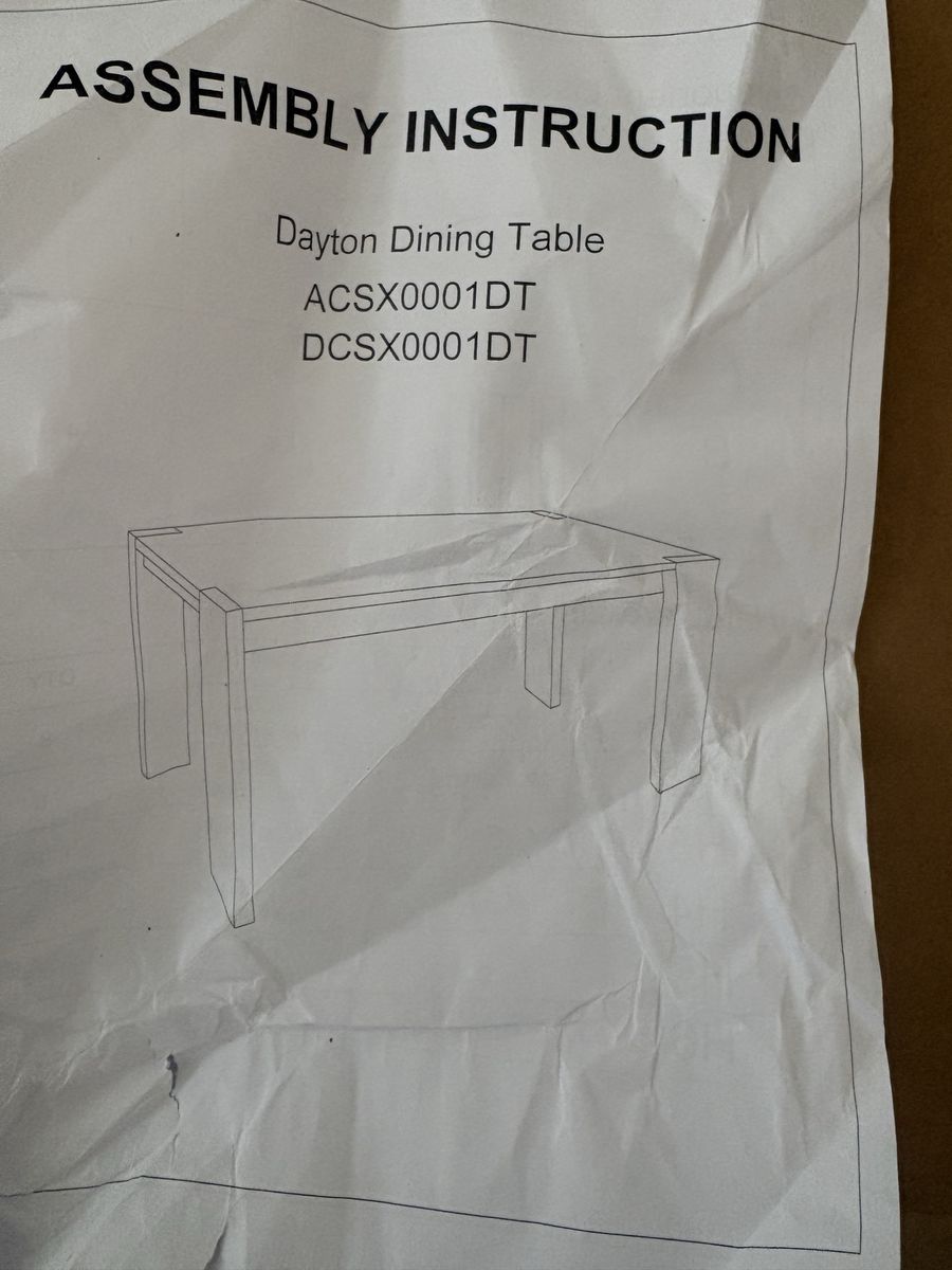 Dinning room table