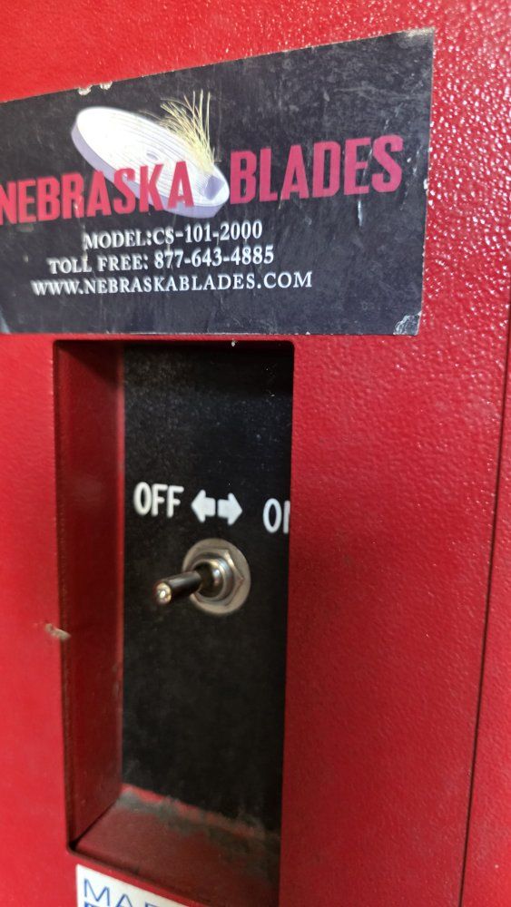 Nebraska Blades CS-101-2000 Blade Sharpener - Red, Industrial Grade