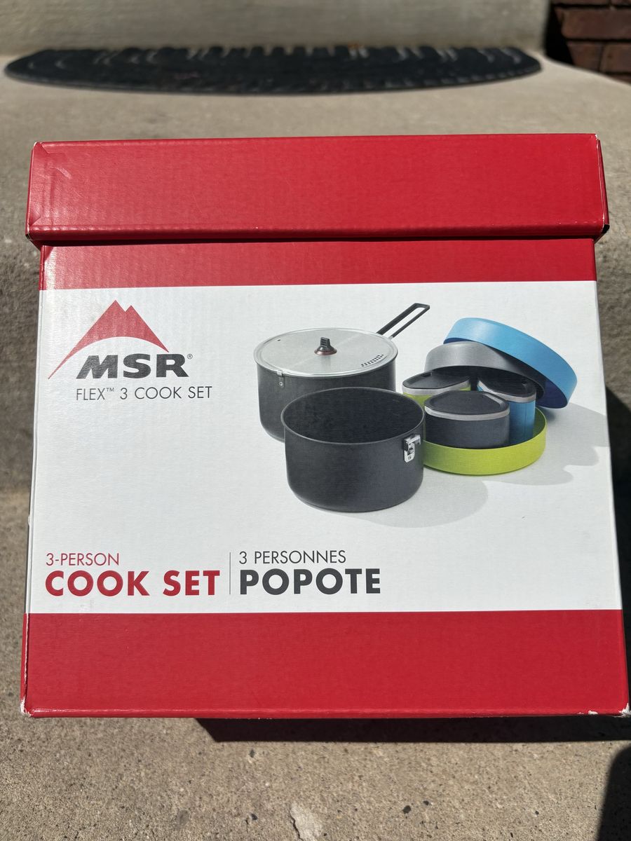 MSR flex three cook set brand new!!