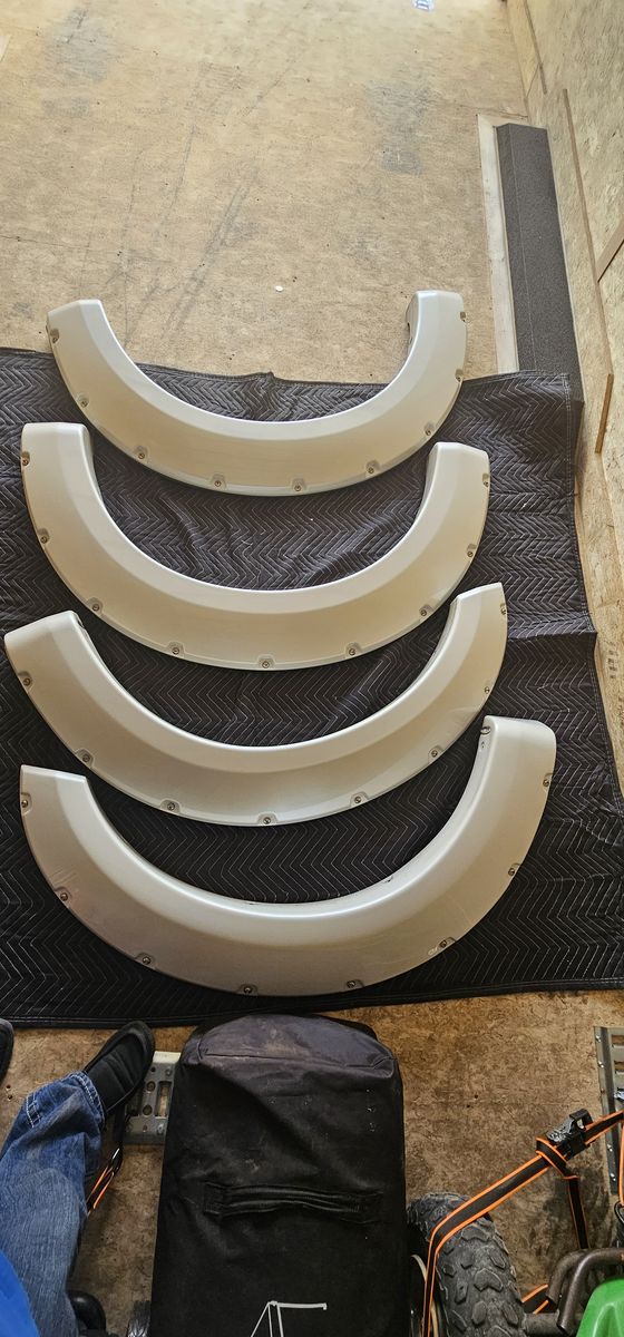 Ford paint matched fender flares
