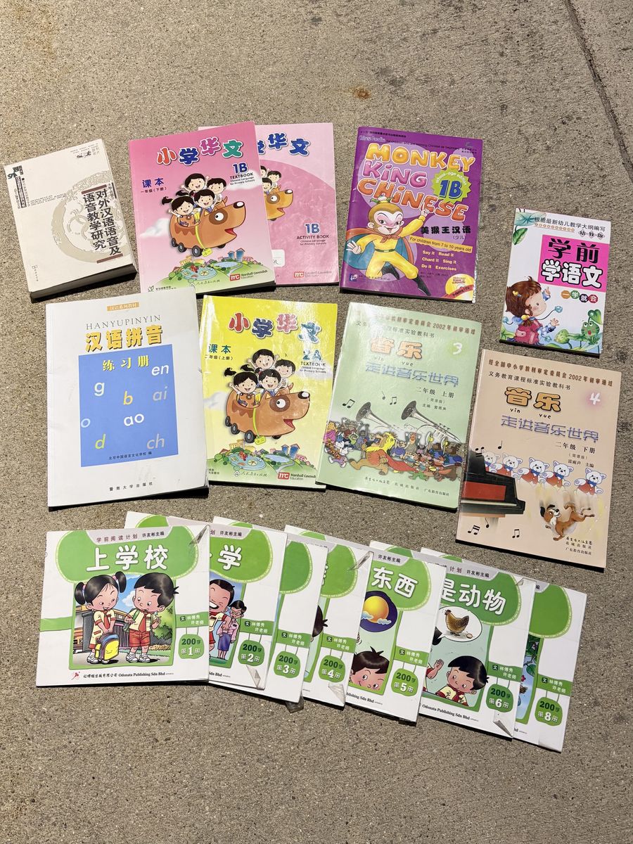 Childrens Chinese Immersion School Study Books