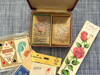 Historical & Vintage Double Set of Congress Playing Cards “Factory Sealed with Tax Stamps" + Tally’s