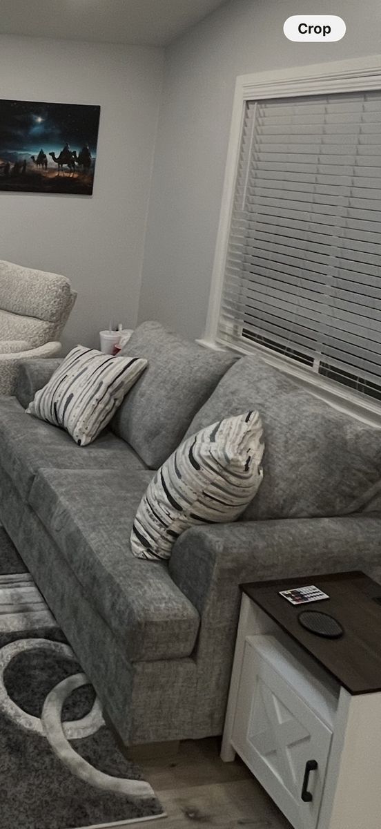 Cloth loveseat - $150