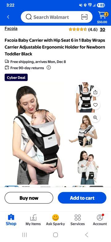 6 in 1 baby carrier