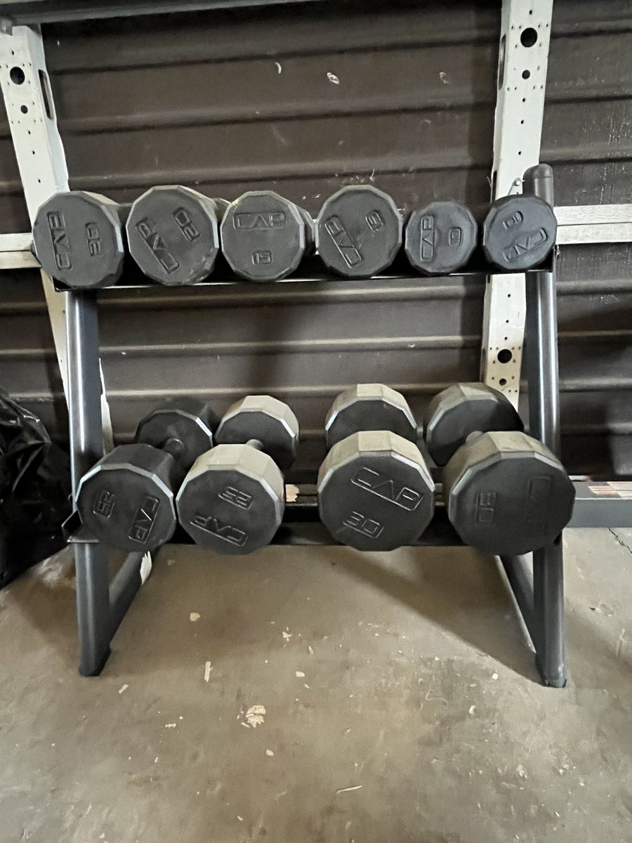 CAP 200lb Dumbbell Set w/ Stand