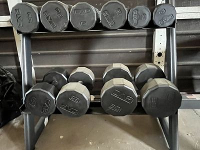 CAP 200lb Dumbbell Set w/ Stand