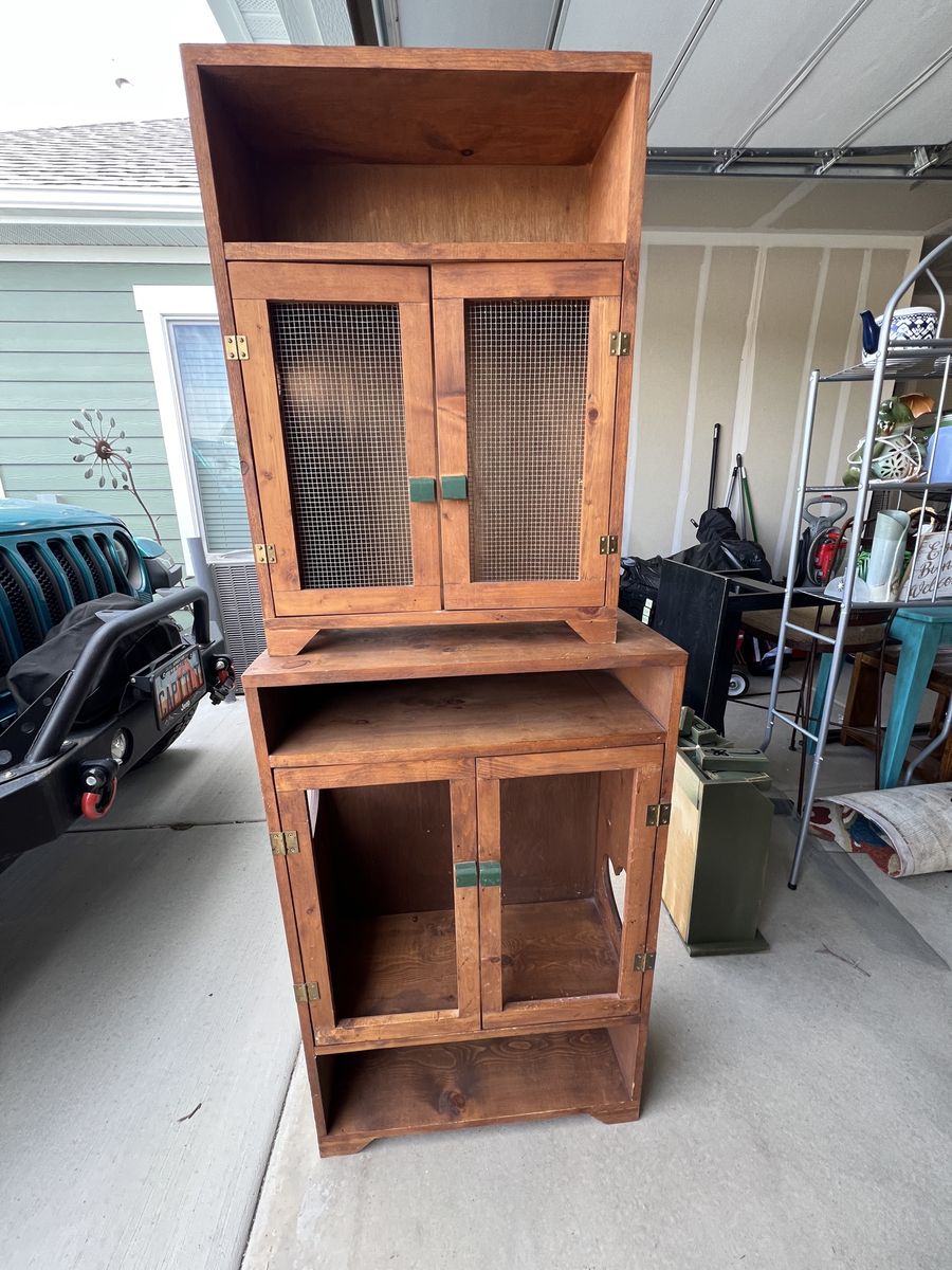 2 piece Handcrafted great quality Jelly cabinet