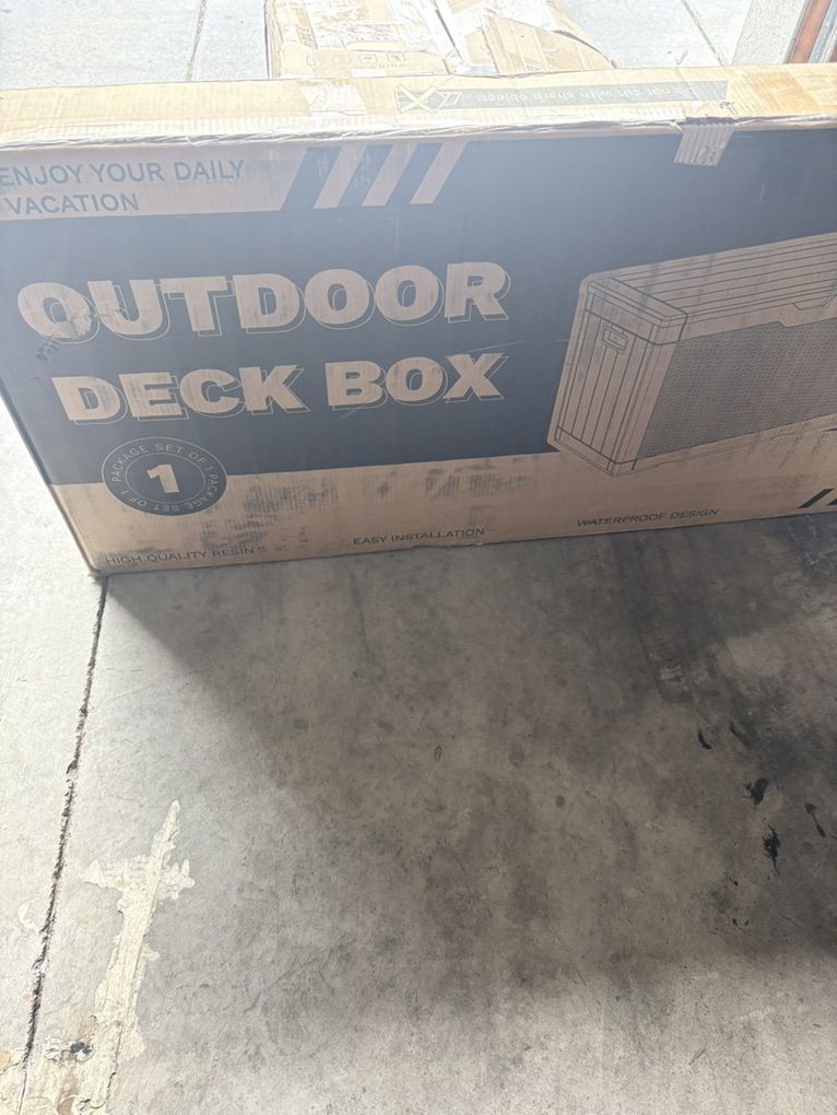 New Outdoor Deck Box
