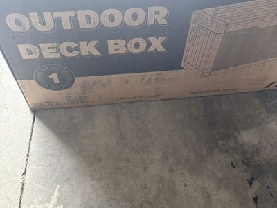 New Outdoor Deck Box
