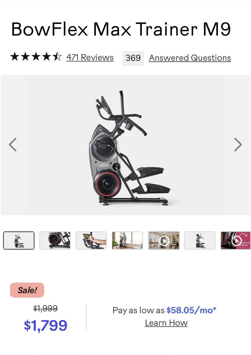 Bowflex Max Trainer M9