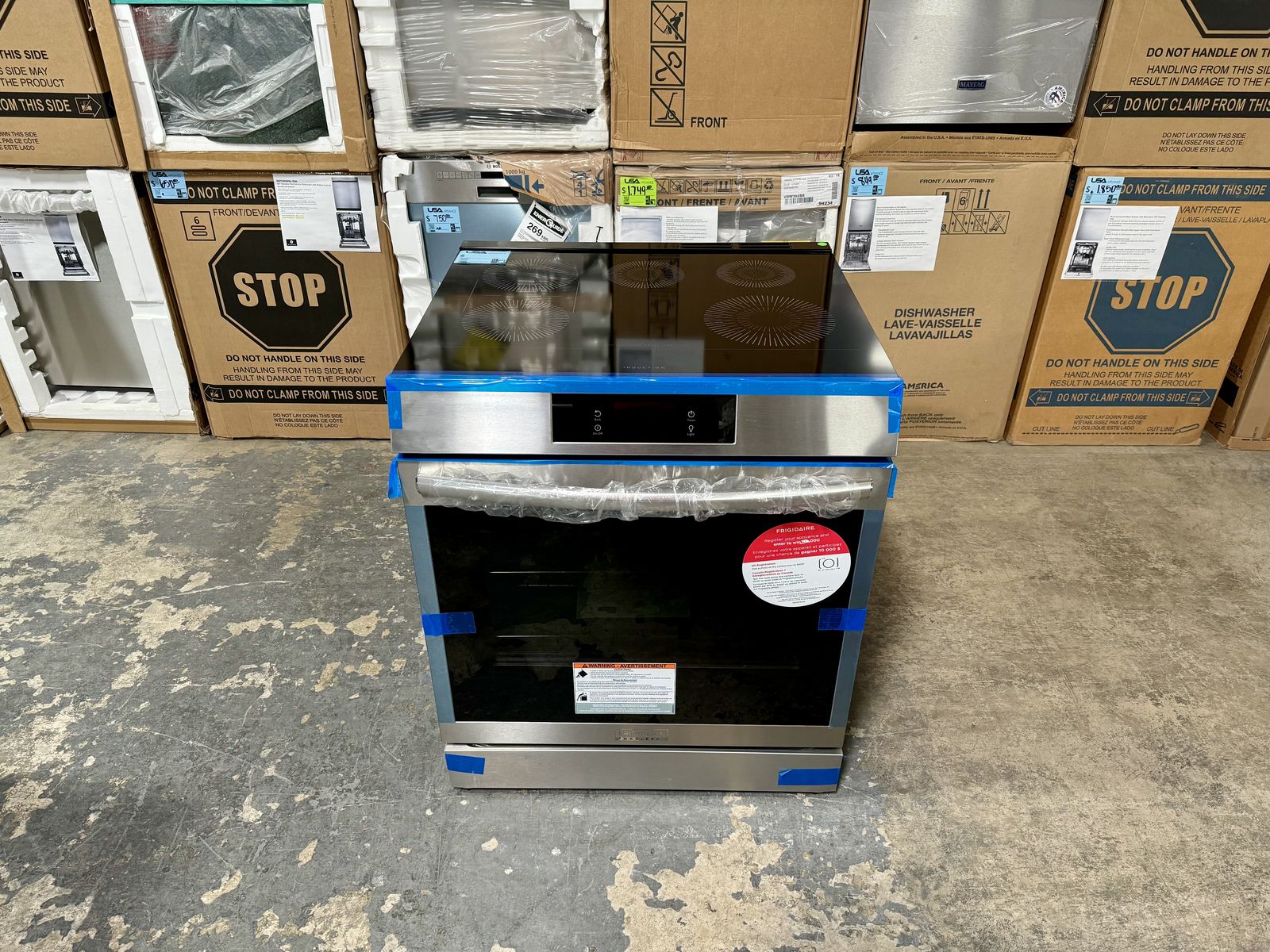 FRIGIDAIRE INDUCTION RANGE WITH CONVECTION OVEN