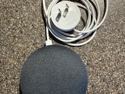 Google Nest Mini Smart Speaker Charcoal - Charcoal Gray with Power Adapter