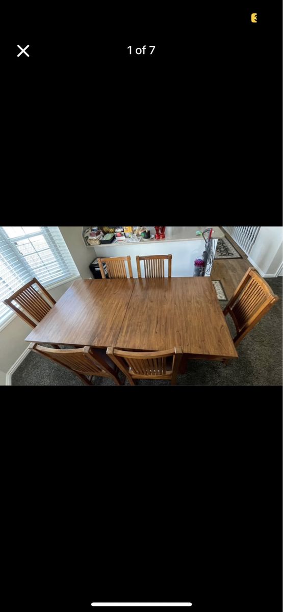 Solid wood table & chairs