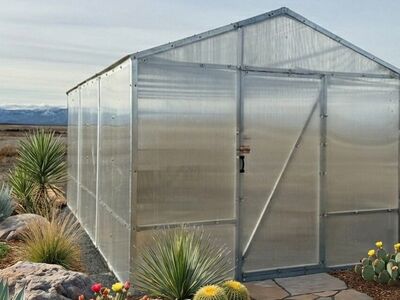 200 square-foot Heavy Galvanized Steel Frame with 4-layer Polycarbonate