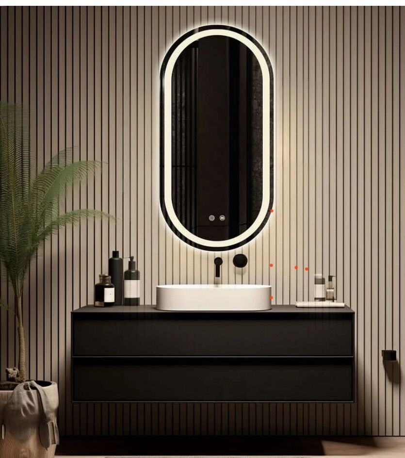 16x32 Oval Led Mirror, brand new