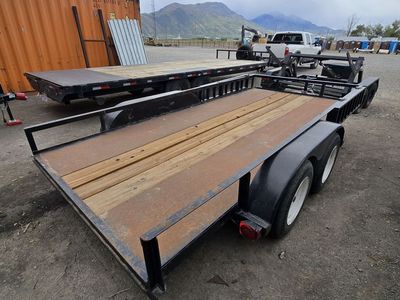 DOUBLE AXEL FLATBED TRAILER 16FT.