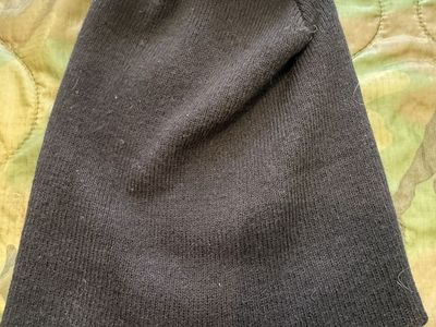 American Eagle Beanie Black Knit Slouch Hat - One Size