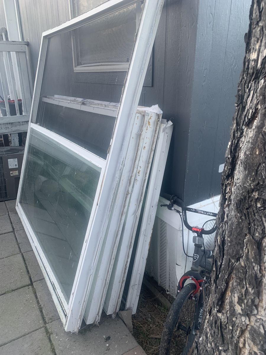 White Vinyl windows for sale