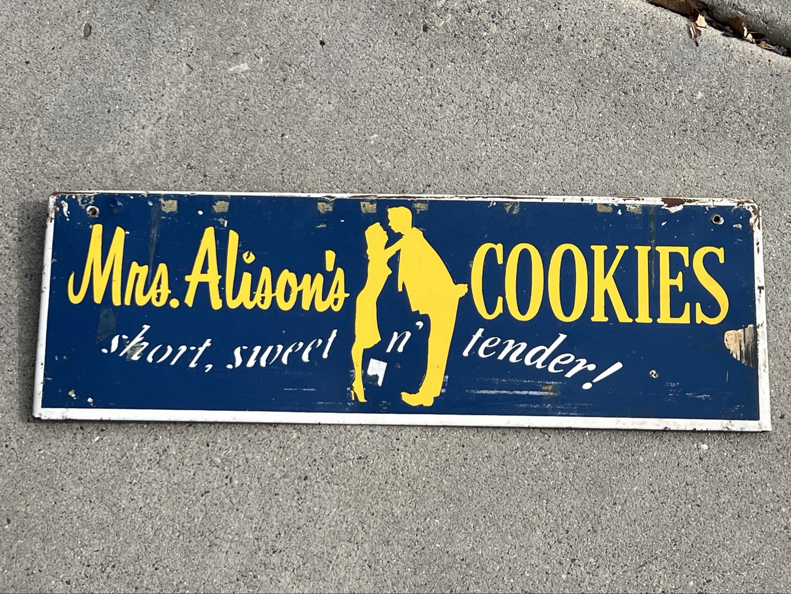 Vintage Metal Advertising Sign