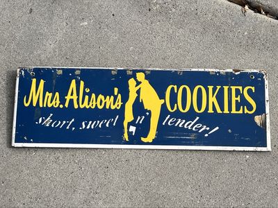 Vintage Metal Advertising Sign
