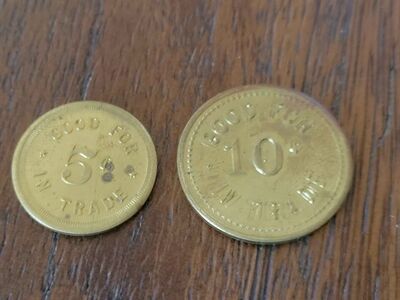 Vintage Grantsville Utah Good For Trade Tokens