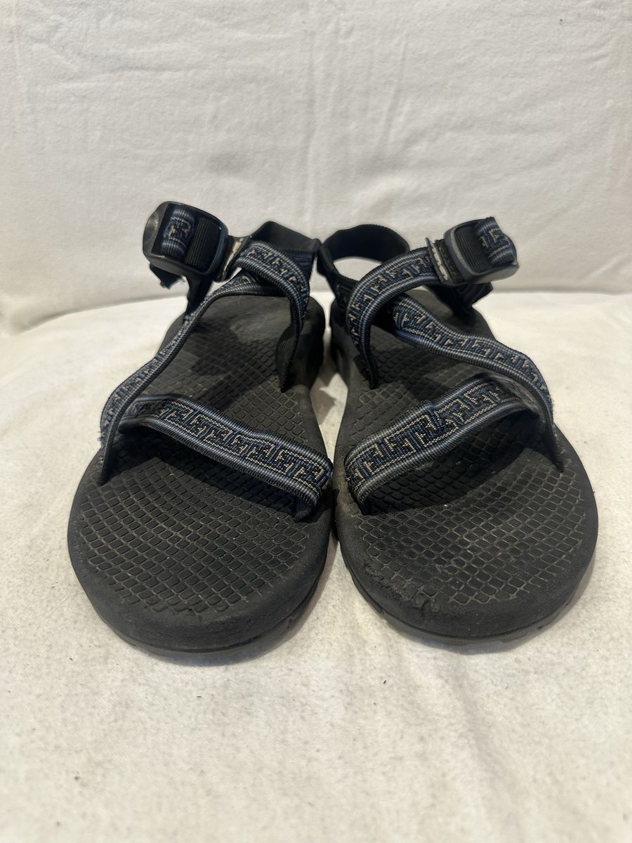 Teva men’s size 10 blue/black/grey Navajo print sports sandals