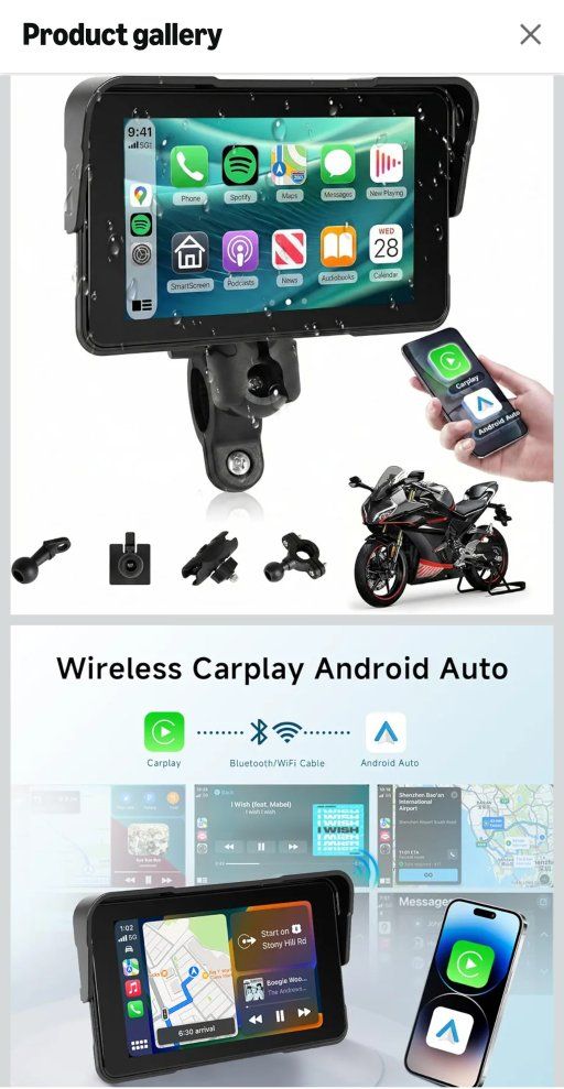 motorcycle android auto/Apple carplay