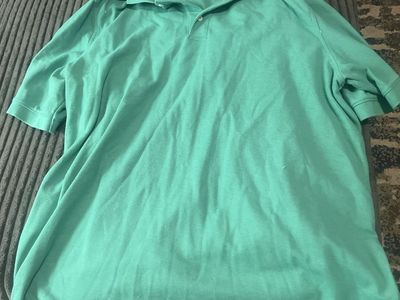 Croft & Barrow Green Short Sleeve Polo Shirt XXL Tall