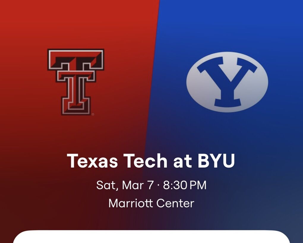 Texas Tech @ BYU Basketball
