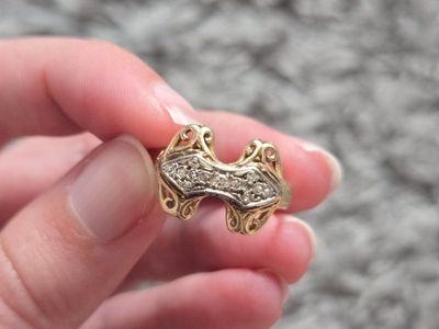 14k WTJ Diamond Ring