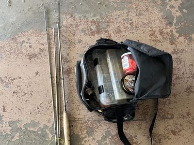 Fly Fishing Rod and Tacklebox