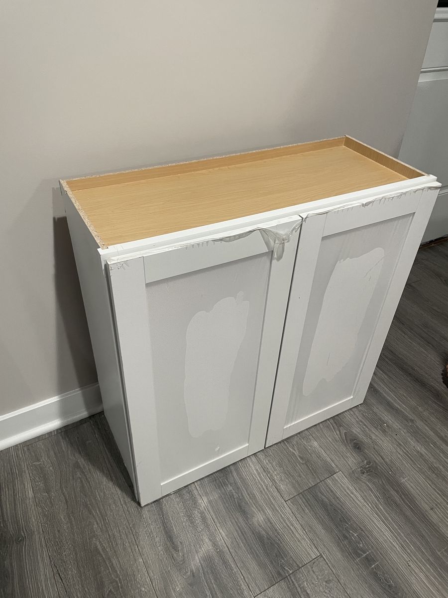 New White upper kitchen cabinet