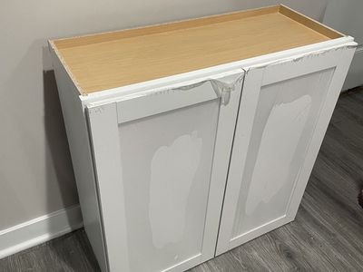 New White upper kitchen cabinet