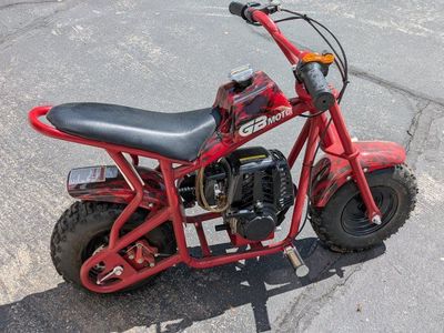 GB Moto Red Flame Mini Bike Pocket Bike Used
