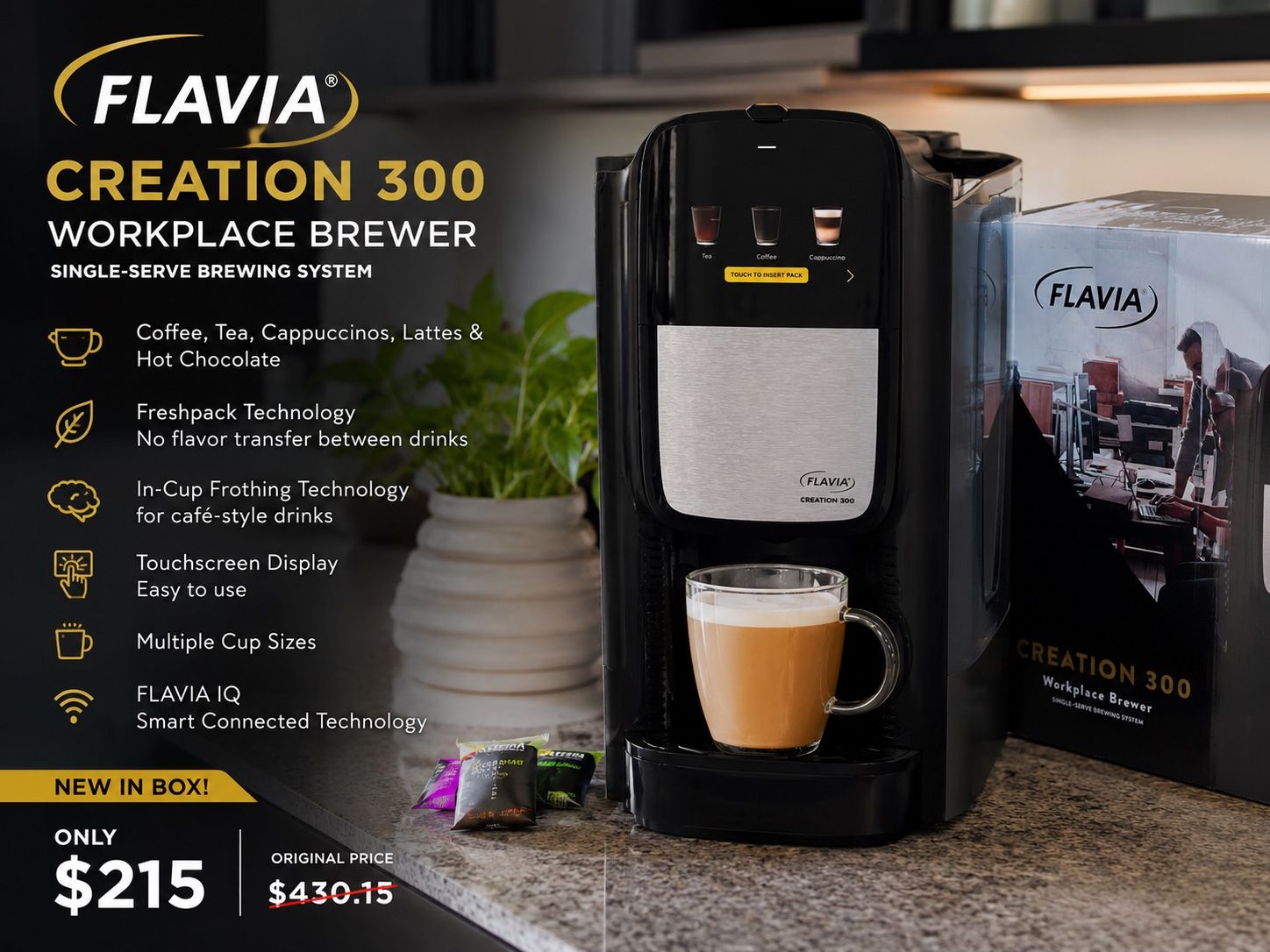 FLAVIA CREATION 300 Workplace home Brewer coffee maker