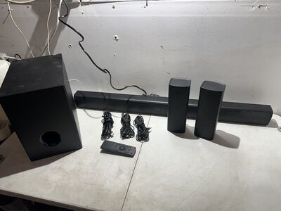 onn 36 in 5.1 Bluetooth Soundbar w/ Surround Sound