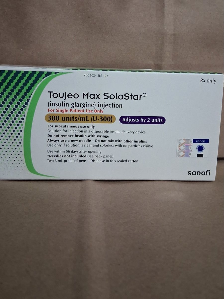 Sanofi Toujeo Max SoloStar Insulin Glargine Injection U-300 - 2 Prefilled Pens (Expires 04/30/2027)