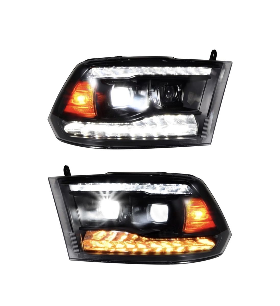 New Set Left Right Headlights Fits Dodge Ram 2009-2018