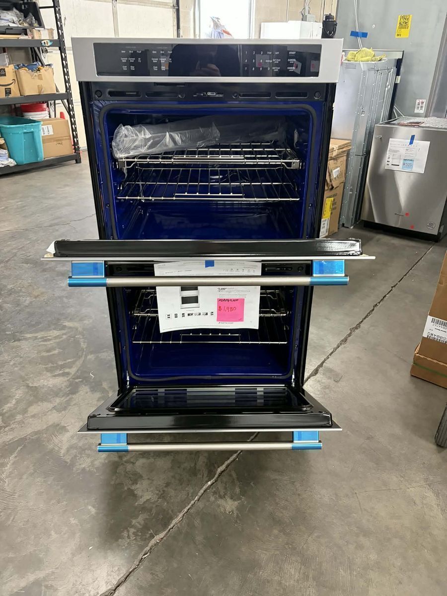 NEW KITCHENAID 30 INCH DOUBLE WALL OVEN STAINLESS