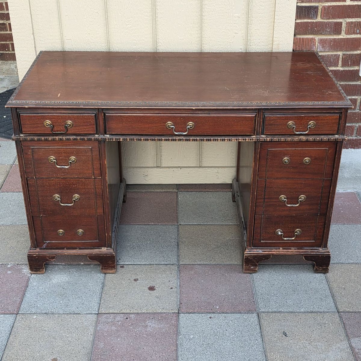 Vintage 8 Drawer Desk