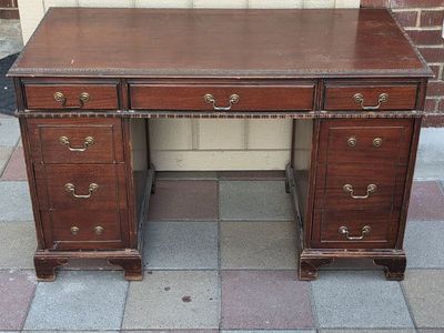 Vintage 8 Drawer Desk