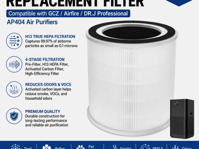 AP404 Replacement HEPA Filter for GCZ Airfire DR.J Professional Air Purifier