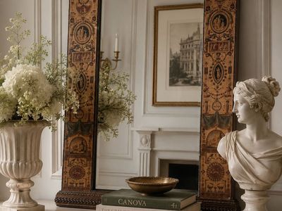 Vintage Bombay Company Neoclassical Pier / Trumeau Wall Mirror